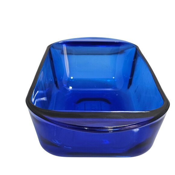 Anchor Hocking Cobalt Blue Loaf Pan 8.5" Baking Dish Presence line glass 1.5qt - Picture 8 of 9